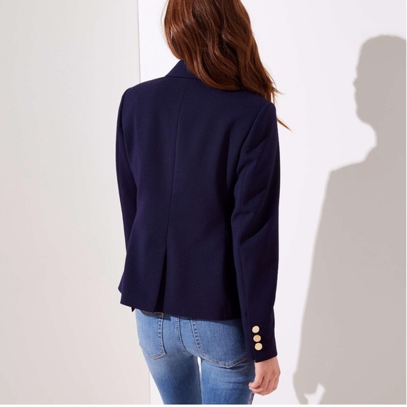 Loft navy blazer. Size 4 - Picture 5 of 6